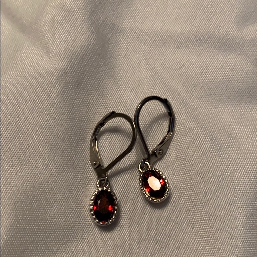 Hoop dangle earrings